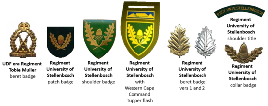SADF Regiment University of Stellenbosch insignia