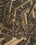 David Bomberg's Sappers at Work: Canadian Tunnelling Company, R14, St Eloi; 1918.[154]
