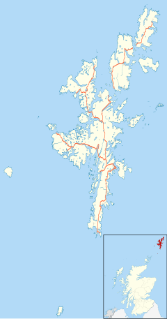 Vidlin is located in Shetland