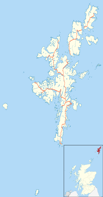 Shetland is located in Shetland