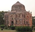 This mausoleum in the Lodhi Gardens is known as the Shisha Gumbad (glass dome)