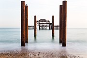 11. Platz International 2017: Matthew Hoser mit Blick auf das West Pier in Brighton, England