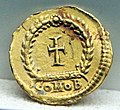 Tremissis minted under Theodosius II (r. 402–450)