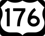 U.S. Route 176 marker