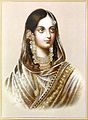 A portraiture of Zeenat Mahal