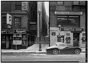 Brattle St., with steps to Cornhill, Boston, 1962