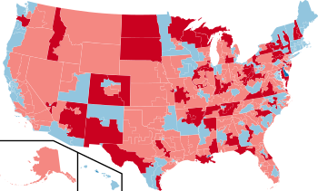 2010 House election results map