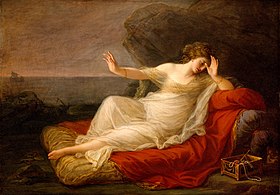 Angelica Kauffmann, Ariadne Abandoned by Theseus (1774), 63.8 x 90.9 cm.