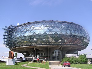 Aeronautical Museum Belgrade by Ivan Štraus, 1989