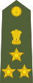 Brigadier (Hindi: ब्रिगेडियर) (Indian Army)[17]