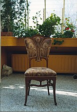 Peacock Chair by Horta from either the Hôtel Tassel or the Castle of La Hulpe