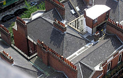 Chimney pots in London, seen from the tower of Westminster Cathedral