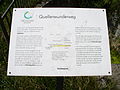Informationstafel mit Beschreibung der geologischen Verhältnisse am Südhang des Berger Rückens