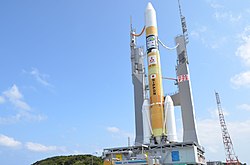 A Mitsubishi Heavy Industries (MHI) H-IIA rocket at TSC