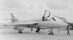 A Hawker Hunter T7 in No. 1 Squadron markings during the late 1950s.