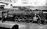 Russian locomotive class IS exhibited in Paris in 1937