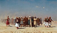 Egyptian Recruits Crossing the Desert, 1857