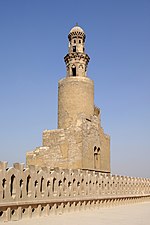 Minaret of the Mosque of Ibn Tulun in Cairo, Egypt
