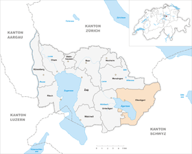 Karte von Oberägeri