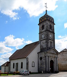 The church in La Chaux-du-Dombief
