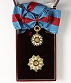 The Grand Cross of the Order of the Star of Africa, awarded to Drees by William V.S. Tubman, President of Liberia, on 10 December 1956 on the occasion of his state visit to the Netherlands on 15 October 1956.