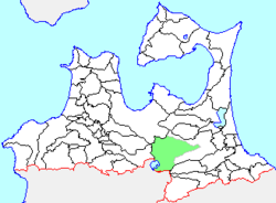 Location of Towadako in Aomori Prefecture