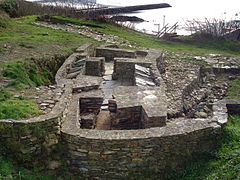 Baths or sauna at Punta dos Prados hill-fort, Ortigueira, Galicia