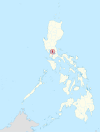 Lage der Metropolregion Manila auf den Philippinen
