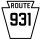 Pennsylvania Route 931 marker
