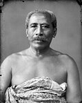 Seumanutafa Pogai, a high chief (matai) of Apia, taken 1890-1910