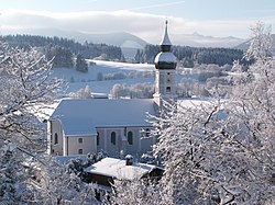 Saint George Church in winter