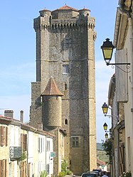 The chateau tower in Bassoues