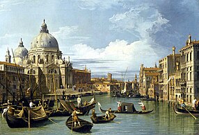 Canaletto, Entrance to the Grand Canal, Venice (c. 1730), 49.5 × 73.7 cm.