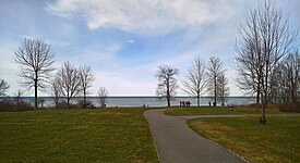 Lake Ontario as seen from Garner Point Trail