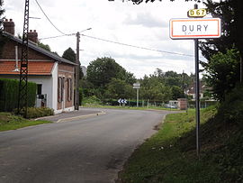 The road into Dury