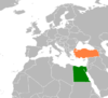 Location map for Egypt and Turkey.