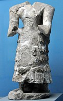 Headless votive statue, from Adab, Iraq, early dynastic period. Museum of the Ancient Orient, Turkey