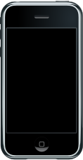 A vector render of the first-generation iPhone, first marketed in 2007. Its form factor is credited to Ive.