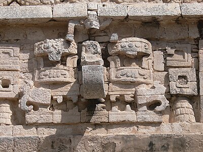 Mayan mascaron from Chichen Itza, Mexico, unknown architect, 750-1050