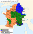 577 kein Reich von Paris (zT zu Soissons)