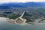 Mündung der Bregenzer Ach in den Bodensee