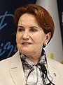 Turkey's first female Minister of Internal Affairs, Meral Akşener
