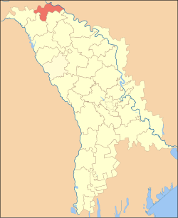 Location of Ocnița District