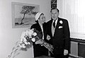 Hochzeitsfoto von Martha (geb. Schroer, USA) & Gustav Rösler vom 8. Juli 1945.[A 2]