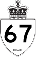 Highway 67 marker