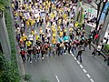Image 10People's Alliance for Democracy, Yellow Shirts, rally on Sukhumvit Road in 2008. (from History of Thailand)
