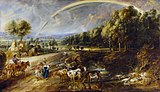 Peter Paul Rubens – Landscape with a Rainbow, c. 1638