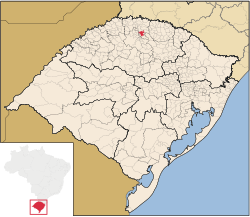 Location of Constantina in Rio Grande do Sul