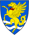 Wappen mit Pegasus des Robinson College, Cambridge (England)