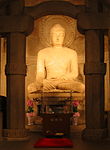 Figure of a seated buddha.